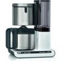 BOSCH Filterkaffeemaschine TKA8A681 Styline, 1,1l Kaffeekanne, Papierfilter 1x4, mit Thermokanne, weiß