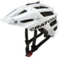 Cratoni Mountainbikehelm MTB-Fahrradhelm AllTrack, Reflektoren, dreifache Höhenverstellung, weiß