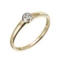 Firetti Diamantring Schmuck Geschenk Gold 375 Damenring Verlobungsring Goldring Solitär, mit Brillant, gelb|goldfarben|silberfarben|weiß