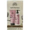 Urtekram Pflege Soft Wild Rose Geschenkset Body Wash 200 ml + Moisturizing Body Lotion 245 ml