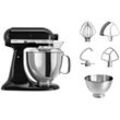 KitchenAid Küchenmaschine 5KSM175PSEOB ONYX BLACK, 300 W, 4,8 l Schüssel, mit Zubehör im Wert von ca. 112,-€ UVP, schwarz