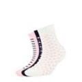 TOM TAILOR Unisex 4er Pack Girls Socken mit winterlichem Design, rosa, Logo Print, Gr. 27-30