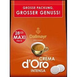 Dallmayr Crema d'Oro INTENSA Kaffeepads Arabicabohnen kräftig 28 Pads