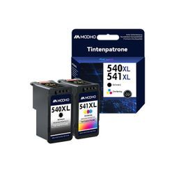 MOOHO 540XL PG-540XL Tintenpatrone (1x Schwarz+1x Farbe für Canon 540 xl 541 xl