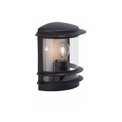 BRILLIANT Lampe Hollywood Außenwandleuchte schwarz 1x A60, E27, 60W, geeignet für Normallampen (nicht enthalten) IP-Schutzart: 44 - spritzwassergeschützt