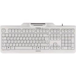 CHERRY KC 1000 SC USB Tastatur Deutsch, QWERTZ Weiß, Grau Chipkarten-Leser