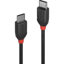 LINDY USB-Kabel USB 3.2 Gen2x2 USB-C® Stecker, USB-C® Stecker 1.50 m Schwarz beidseitig verwendbarer Stecker 36907