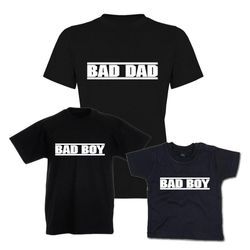 G-graphics T-Shirt Bad Dad & Bad Boy Vater & Sohn-Set zum selbst zusammenstellen