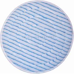 Microfaserpad Glit PolyPad blau-weiß 432 mm 17 Zoll feinste Polyesterfasern, für feinporige Bodenbeläge
