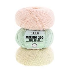 Lang Yarns Wolle Merino 200 Bébé Color "Dégradé"