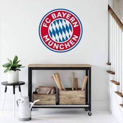 Fc Bayern München - Logo Rund 30x30cm Wandtattoo Fußball Aufkleber Küche