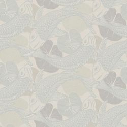 Asia Tapete Profhome 378596 Vliestapete glatt mit chinesischen Mustern glänzend silber weiß grau 5,33 m2 - silber