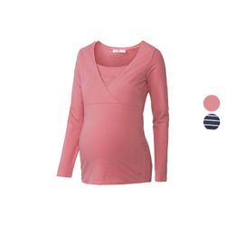 bellybutton Damen Umstands-Langarmshirt, mit hohem Baumwolle