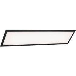 Cct led Panel Briloner leuchten piatto, 24 w, 2600 lm, IP20, schwarz, Kunststoff-Metall, Dimmbar, mit Fernbedienung, cct, 100 x 25 x 6 cm
