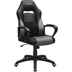 Gamingstuhl, Bürostuhl mit Wippfunktion, Racing Chair, ergonomisch, S-förmige Rückenlehne, gut für die Lendenwirbelsäule, bis 150 kg belastbar,
