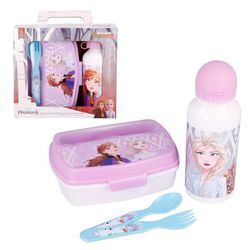 Disney Frozen Lunchbox Alu-Trinkflasche & Brotdose mit Besteck Disney Frozen Lunch-Box