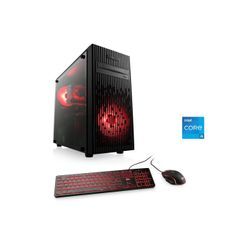CSL Speed V25353 Gaming-PC (Intel® Core i5 11400F, GeForce GTX 1650, 32 GB RAM, 1000 GB SSD, Luftkühlung), schwarz