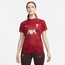 Liverpool FC Academy Pro Nike Dri-FIT Pre-Match-Fußballoberteil für Damen - Rot