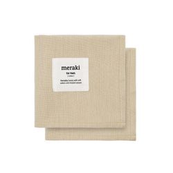 Meraki - Verum Geschirrtücher, off white / safari (2er-Set)