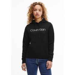 Calvin Klein Kapuzensweatshirt LS CORE LOGO HOODIE (1-tlg) mit großem Calvin Klein Logo-Schriftzug, schwarz