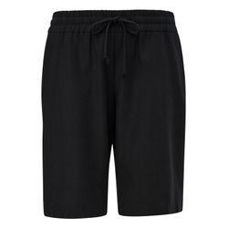 Große Größen: Shorts mit elastischem Tunnelzugbund, schwarz, Gr.46