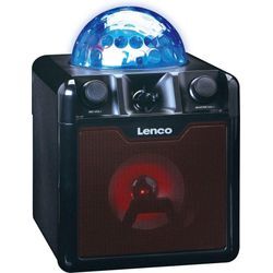Lenco BTC-055BK - Karaoke Lautsprecher mit Bluetooth und Mikrofon 2.0 Party-Lautsprecher (Bluetooth, 8 W), schwarz