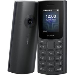 Nokia 110 2G (2023) Handy (4,5 cm/1,77 Zoll, 0,02 GB Speicherplatz), schwarz