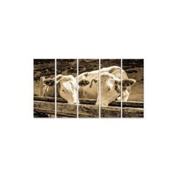 islandburner Leinwandbild Bild auf Leinwand Kühe In Den Europäischen Alpen Foto Wandbild Leinwa