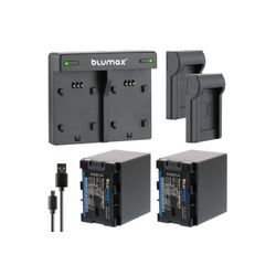 Blumax Set mit Lader für JVC BN-VG138 -VG138AC 4500 mAh Kamera-Akku