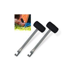 relaxdays Gummihammer Camping Hammer Set mit Heringsauszieher