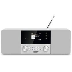 TechniSat DIGITRADIO 4 C - Stereo Digital-Radio (Farbdisplay, Bluetooth, 3,5mm Klinke, AUX, Radiowecker) weiß