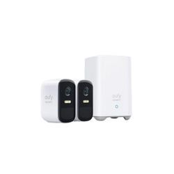 eufy Security eufyCam 2C Pro Kabellose Überwachungskamera 2K Nachtsicht 2 Cam-Set Smart-Home Starter-Set