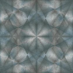 3D Tapete Profhome 386924 heißgeprägte Vliestapete leicht strukturiert mit grafischem Muster schimmernd blau petrol grau silber 5,33 m2 - blau