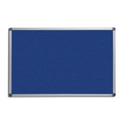 Filz-Pinnwand mit Aluminium-Rahmen Blau Für Wohnung und Büro