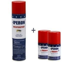 IPERON® 200 ml Fogger Ungeziefervernebler & 400 ml Wespenspray im Set + Zeckenhaken