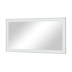 Spiegel - weiß - Glas , Aluminium, Holzwerkstoff - 120 cm - 60 cm - 3 cm - Möbel Kraft