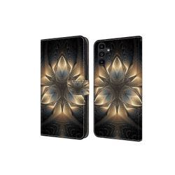 CLM-Tech Handytasche für Samsung Galaxy A15 5G Hülle Tasche aus Kunstleder Klapphülle (goldener Ruhm