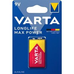 Longlife Max Power 9V Block Batterie 4722 6LR61 (1er Blister) - Varta
