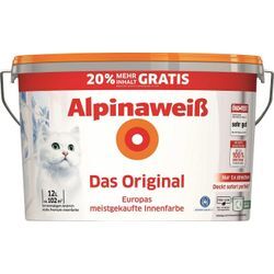 Alpina Wandfarbe Alpina Wandfarbe Alpinaweiß für Innen 4 Liter oder 10 Liter Gebinde