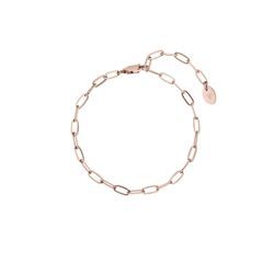 Bicycle Chain Bracelet 14K Rose Gold Plated