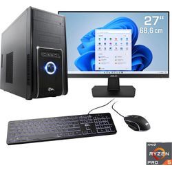 F (A bis G) CSL Gaming-PC-Komplettsystem "Sprint V28137" Computer-Komplettsysteme Gr. Microsoft Windows 11 Home (64 Bit), 16 GB RAM 1000 GB SSD, schwarz PC Sets