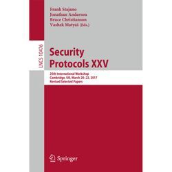 Security Protocols XXV, Kartoniert (TB)