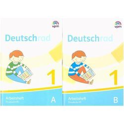 Deutschrad. Ausgabe ab 2018 / 1. Klasse, Arbeitsheft Grundschrift / Buchstabenheft Druckschrift, 3 Bde., Gebunden