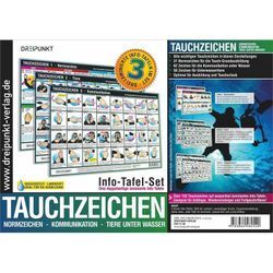 Info-Tafel-Set Tauchzeichen - Michael Schulze, Poster