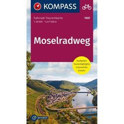 KOMPASS Fahrrad-Tourenkarte Moselradweg 1:50.000, Karte (im Sinne von Landkarte)