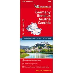 Michelin Karte / Michelin Mitteleuropa, Karte (im Sinne von Landkarte)