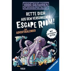 1000 Gefahren: Der Adventskalender - Rette dich aus dem versunkenen Escape Room! - Thilo, Taschenbuch