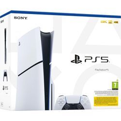 Playstation PS5 Konsole Slim Edition Disc Laufwerk mit 1 Controller (Bundle)