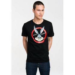 LOGOSHIRT T-Shirt Bugs Bunny Made In NYC mit tollem Bugs Bunny-Print, schwarz