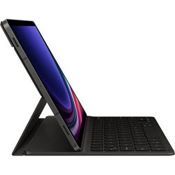 Samsung - Book Cover Keyboard Slim Black Galaxy Tab S9